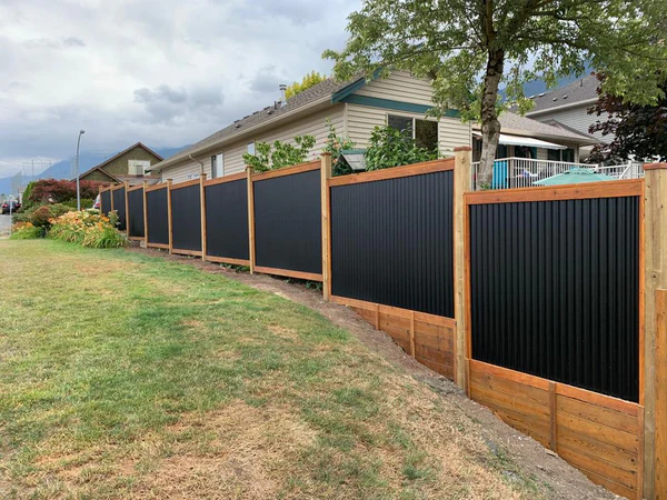 cojugated metal fence